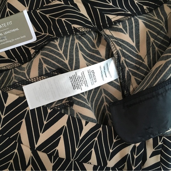 CHICO’s The Ultimate fit Pants size 0 Small Black brown - Picture 9 of 9